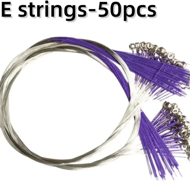 호환 50 세트 독일 실버 바이올린 현 3/4-4/4 크기 바이올린 부품, 01 G strings-50pcs set