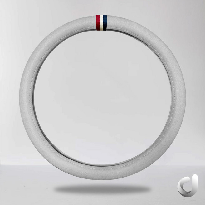 창디자인 샤무드 삼선프랑스 자동차 사계절 핸들커버 코오롱 알칸타라, 02.로맨틱 그레이