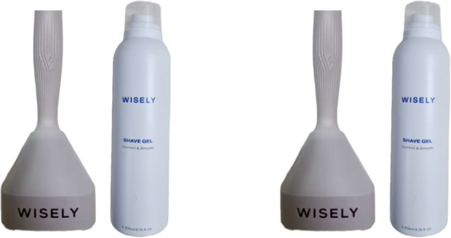 와이즐 5중날 면도날 면도기 PRO 슬레이트 그레이 쉐이빙젤 2개, 200ml