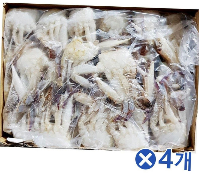 냉동 절단 꽃게 s사이즈 450g 해물탕 국물 육수용 손질 게 4개 손질꽃게 육수용꽃게 해물탕재료