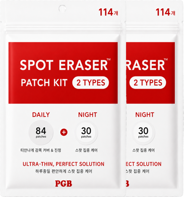 피지비 스팟이레이저 여드름패치 스팟패치 대용량, 2개, 114개입