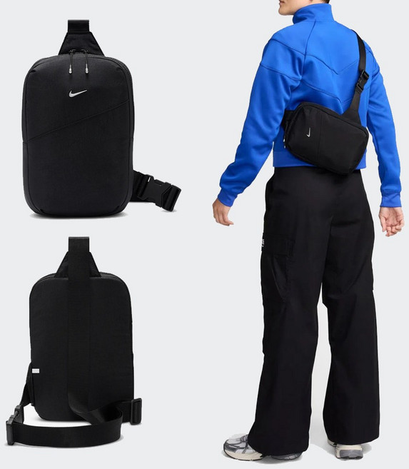 나이키 아우라 크로스바디 슬링 보조 가방 백 HF7038-010, FREE, 1개