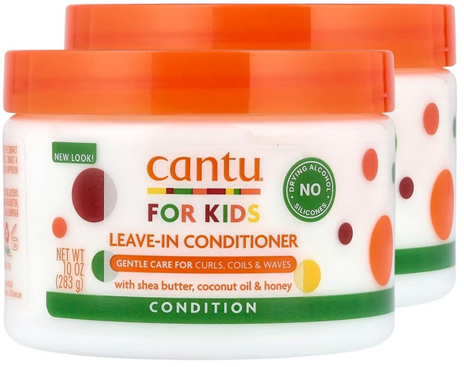 칸투 케어 포 키즈 리브-인 컨디셔너, 283g, 2개