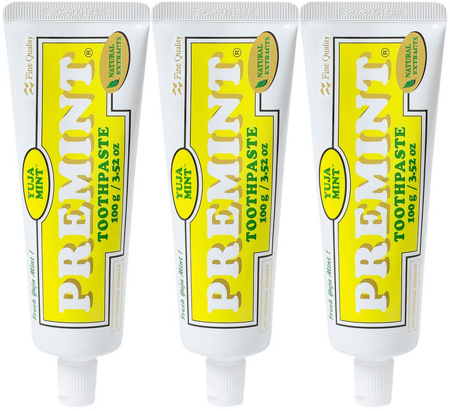 PREMINT 프레민트 유자민트 치약, 3개, 100g