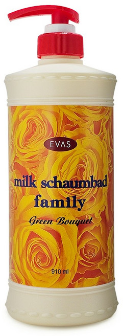 에바스 밀크샴바드 패밀리 바디클렌져 그린 부케향 7호 1000ml, 1L, 1개