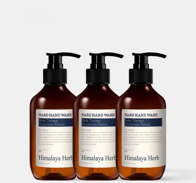 3개입 나드 항균 99.9% 핸드워시 손세정제 280ml 라벤더머스크 향 3개입