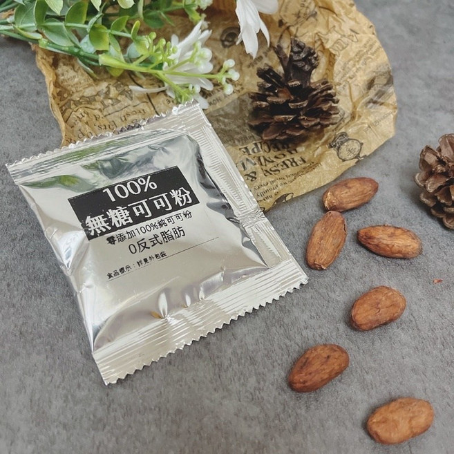 無糖可可粉 隨身包, 5個, 10g, 1個裝
