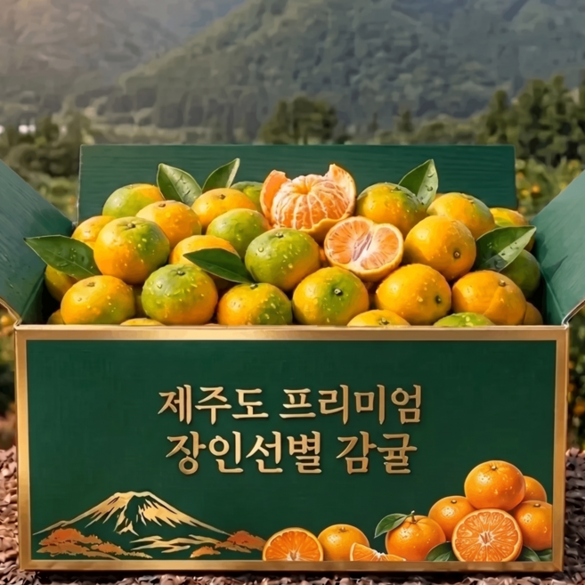 [장인선별] 프리미엄 초고당도 타임특가 제주감귤, 1박스, 5kg