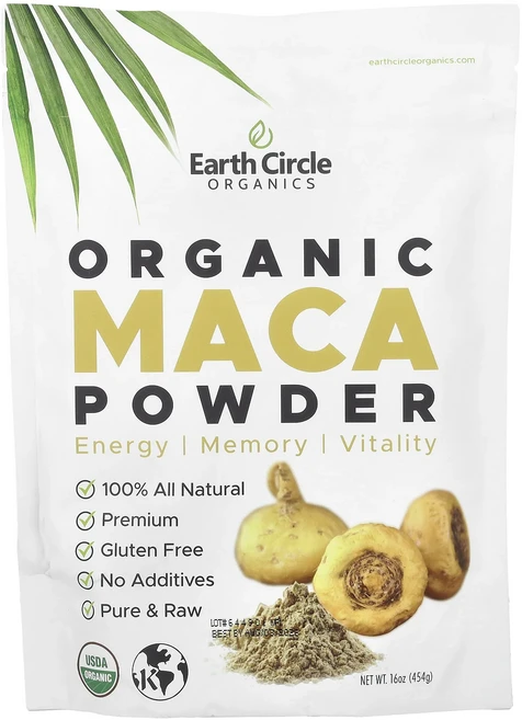 몸관리하세요 겨울입니다 Earth Circle Organics 유기농 마카 분말 454g(16oz) 특별관리진행, EarthCircleOrganics유기농마카분말454g, 454g, 1개 - 쿠팡