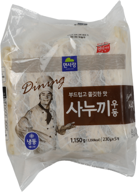 사누끼우동 230g 냉동우동 우동사리 우동면, 5개