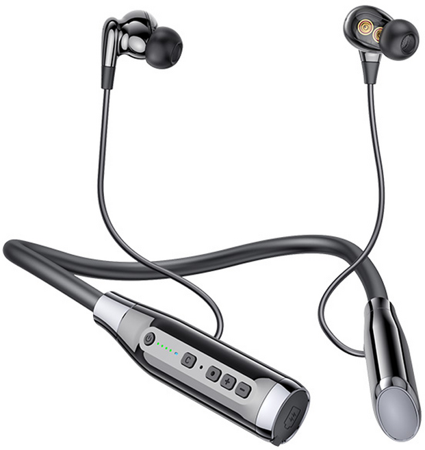 맨큐 넥밴드형 블루투스이어셋, A13(블랙), 블랙