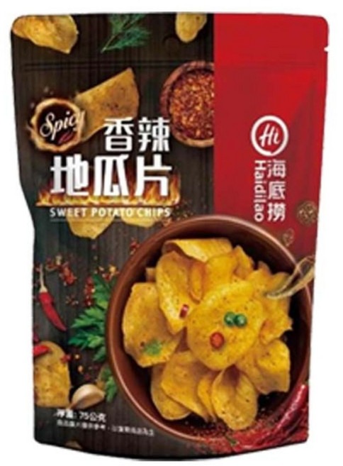 海底撈 香辣地瓜片, 1個, 75g