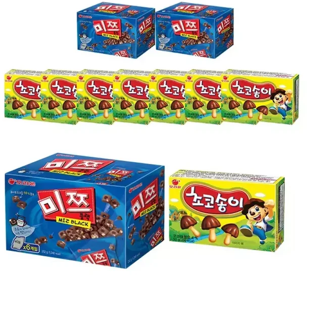 오리온 미쯔 252g 3개 +초코송이 50g 8개, 1개