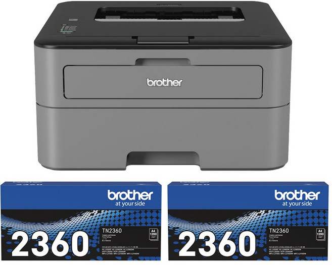 Brother HL-L2320D 雙面高速單功能印表機 原廠公司貨 快速列印 節省紙張 清晰銳利 加購2支原廠TN2360