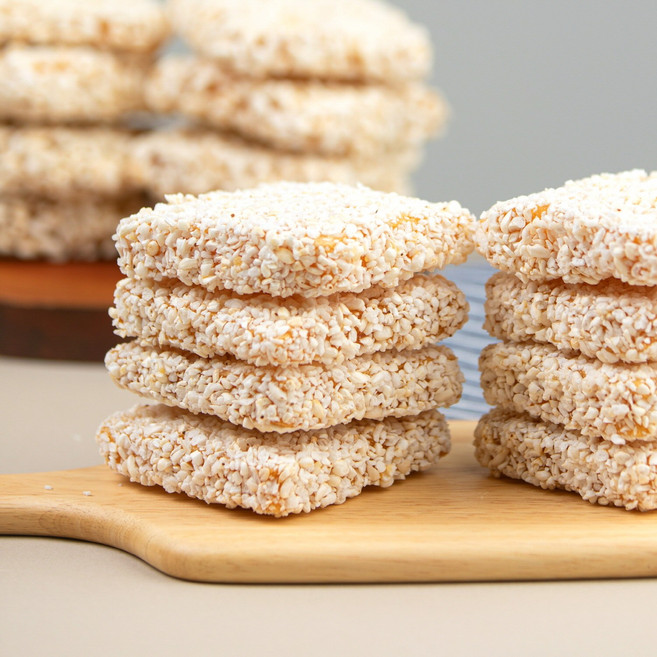 강릉무진장 한과 유과 수제한과 찹쌀과줄 과즐 산자1kg 실속형한과, 1kg, 1개