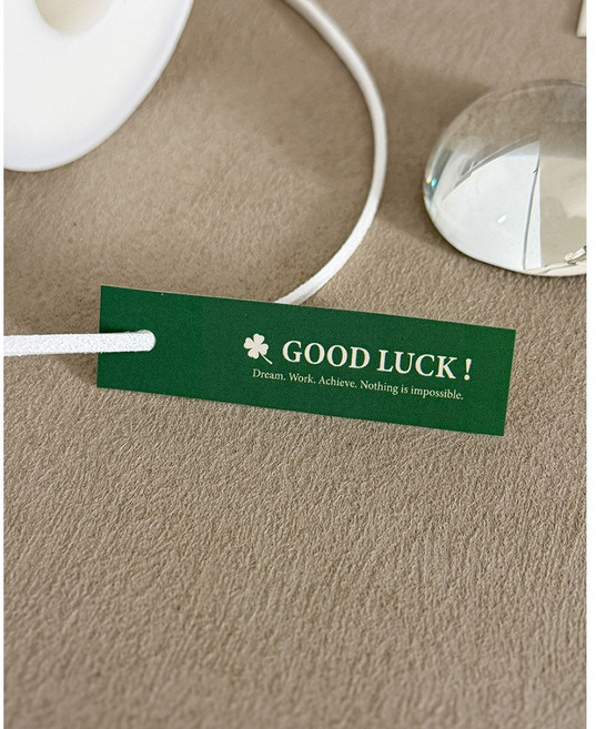 ST04 수능 미니 포장택 시험 합격 행운 응원 메세지 태그 패키지 굿럭 클로버 30매, 미니-굿럭클로버택 30매
