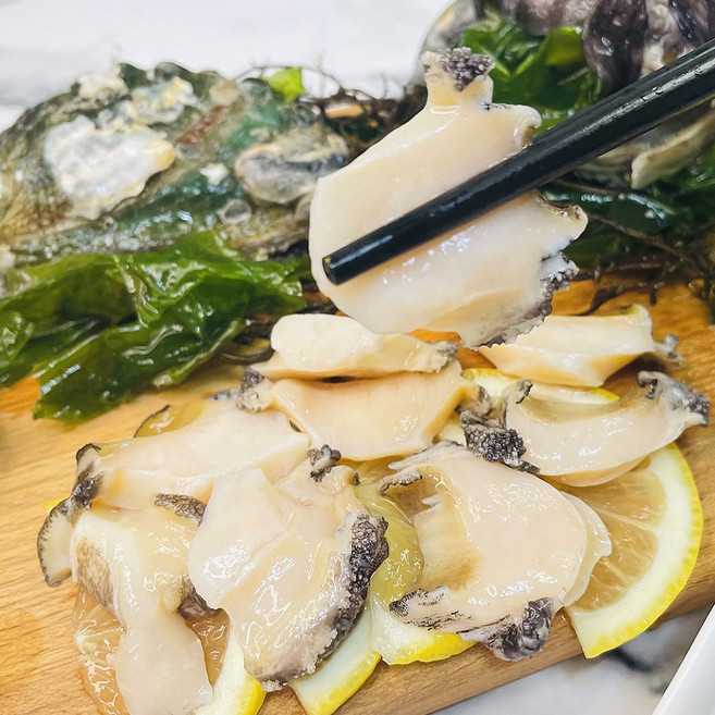 100% 국내산 뿔소라 통영 가리비 굴 당일수확, 1박스, 손질 참전복회1팩