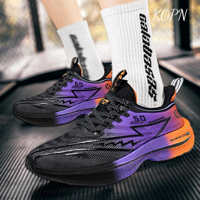 KOPN 스피드 러닝화 쌍망 탄소판 충격 흡수 운동화 전문 탄소판 마라톤화탄소 섬유 러닝화