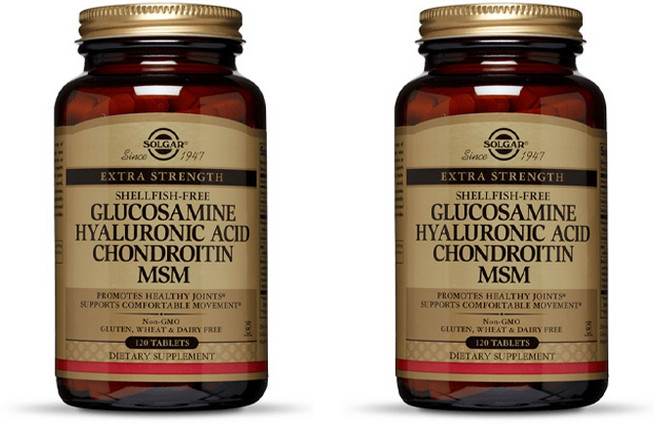 솔가 글루코사민 히알루론산 콘드로이친 MSM 타블렛, 120정, 2개