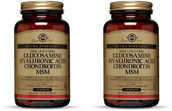 솔가 글루코사민 히알루론산 콘드로이친 MSM 타블렛, 120정, 2개 - 쿠팡