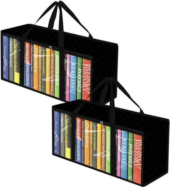 2팩 DVD 보관 가방 - 지퍼와 손잡이가 있는 투명 PVC 미디어 정리함 CD 블루레이 디스크 비디오 게임 앨범 영화 케이스방진용 스태커블 홀더 케이스, 2 Pcs