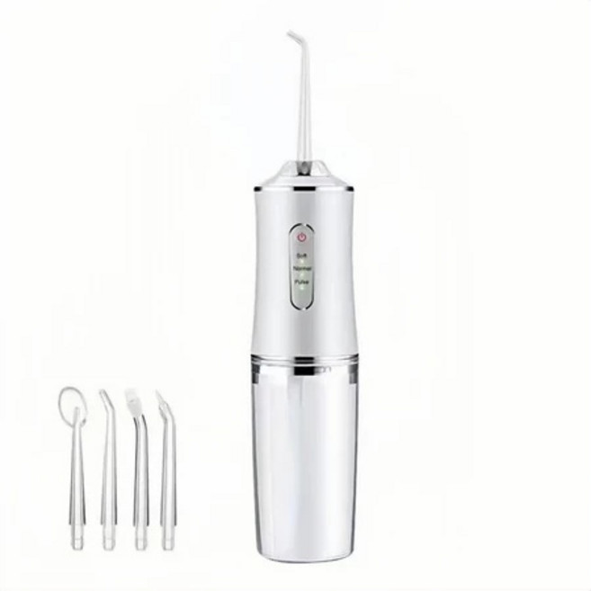 電動沖牙機 USB充電洗牙機, 白色