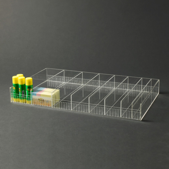아트사인 진열대(소품칸막이/1단)/600*350*70*3+5, 1개, 투명