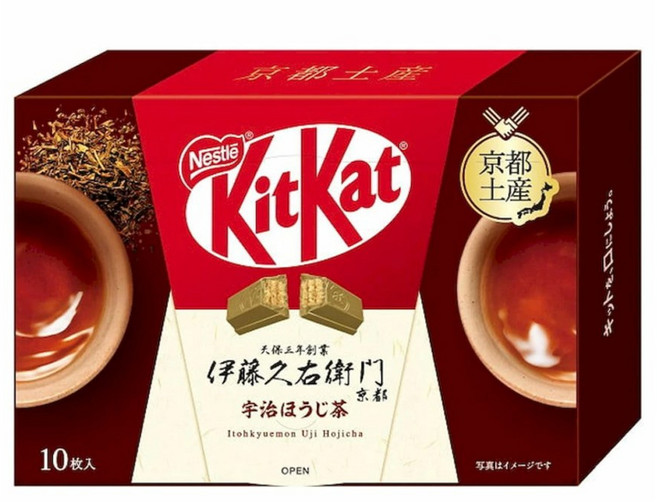 네슬레 일본 지역한정 미니 킷캣 교토 우지호지차 10개입, 1개, 120g