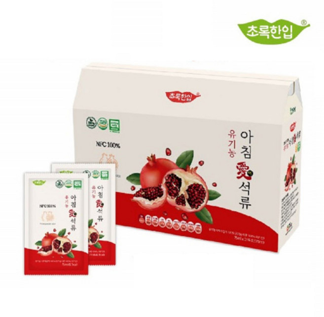 100% 유기농 NFC 석류즙 석류착즙 터키 석류 진액 주스 액기스, 1개
