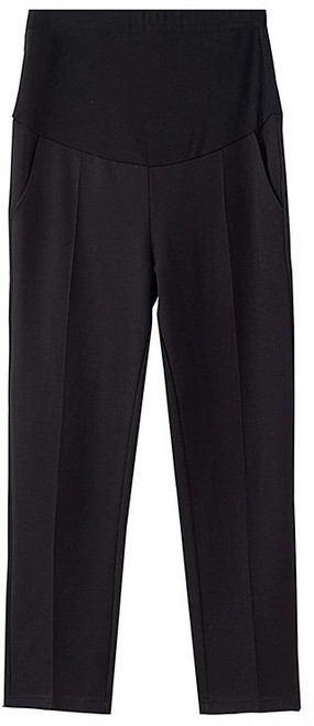 【託腹不勒】孕婦褲 闊腿褲 西褲 休閒褲 九分褲 打底褲 春夏薄款 高彈力 可調節腰圍 孕期通勤外穿