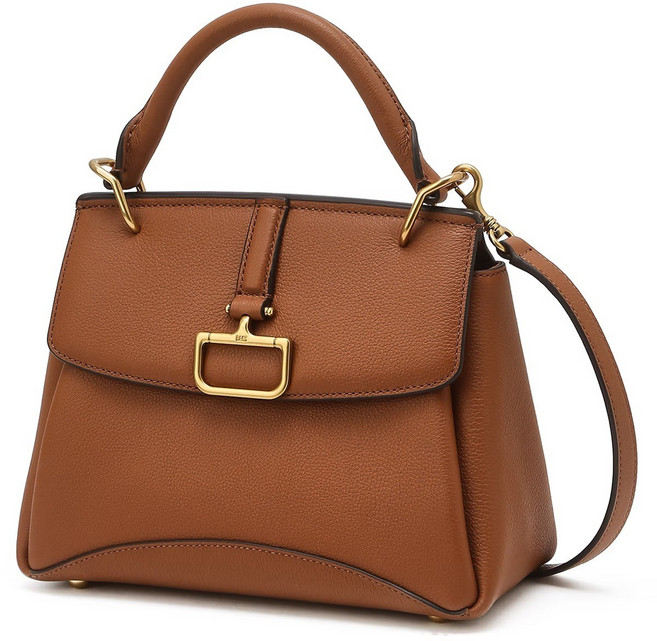 닥스 ACC 버크백 샬롯 브라운 단색 소가죽 토트백 S DCBA5E832