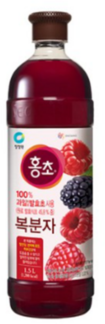 청정원 홍초 복분자, 1.5L, 3개