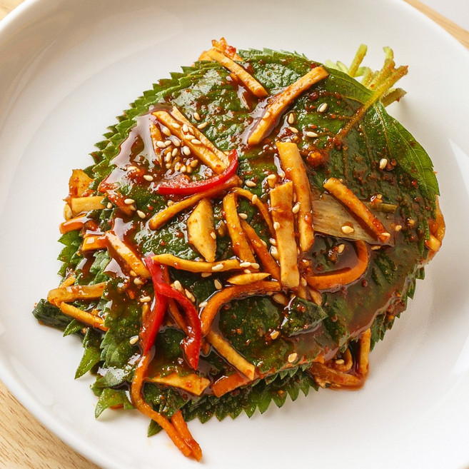 소문난 맛있는 반찬 전라도식 깻잎 김치 500g 1팩 2팩 당일제조 국내산재료 100% 별미 밥도둑 신선, 1개