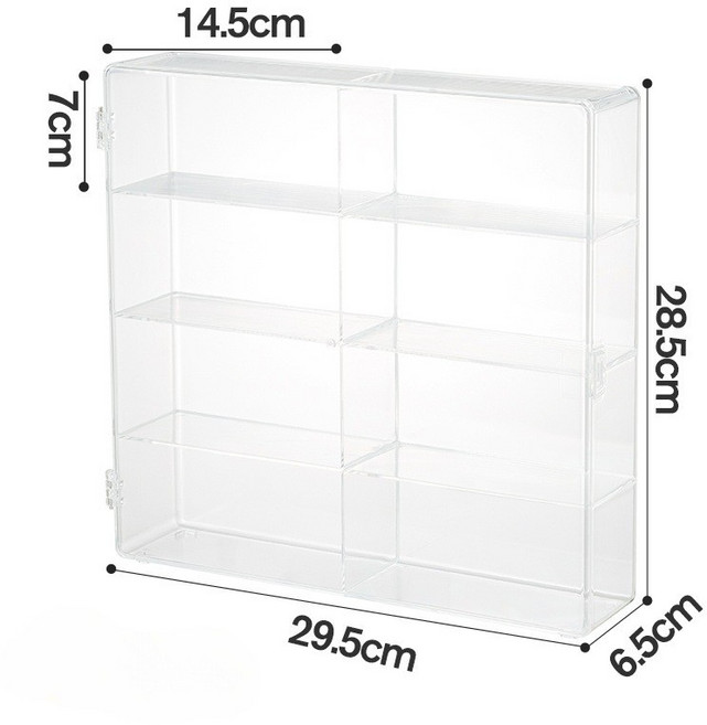미니카 보관함 투명 아크릴 자동차 장식장 진열대 정리함 수납함 미니카 진열대 자동차 계단식 주차장 정리함 1:32 1개