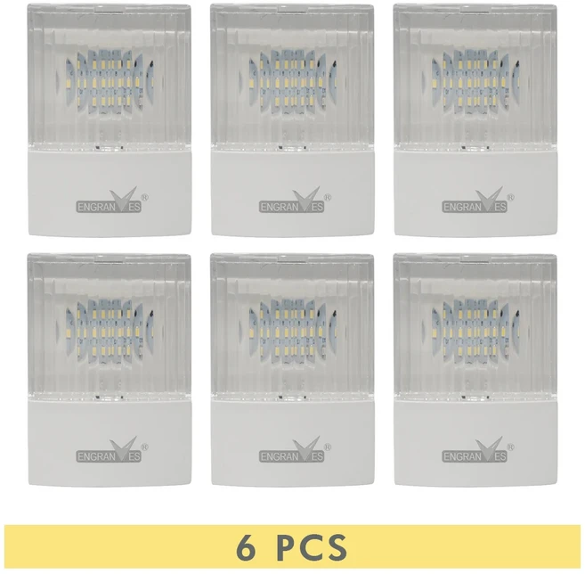 미니 비상 조명 LED 내장형 대피 벽걸이형 소방 램프 정전을 위한 실내 복도, 09 6PCS 087 ROUND PLUG