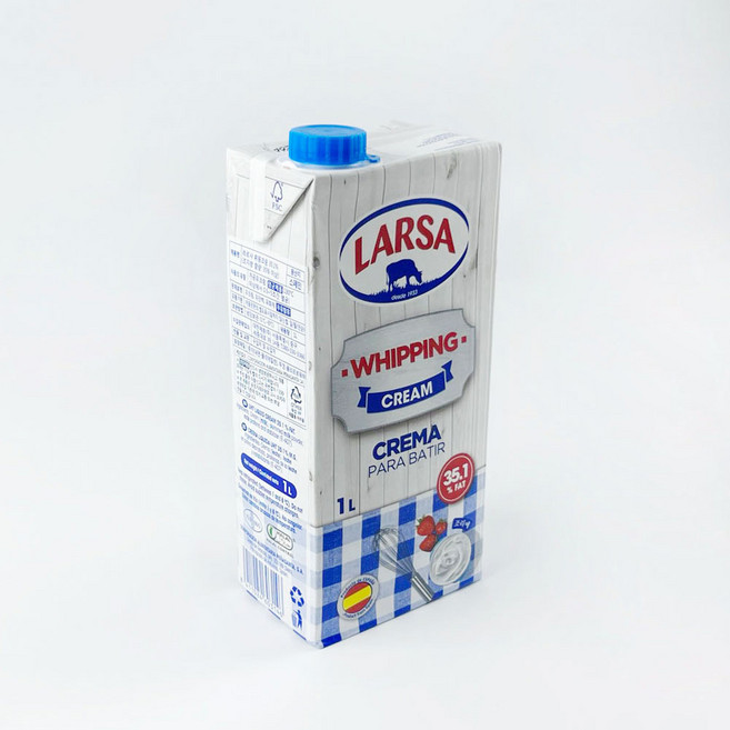 [사은품증정] 라르사 휘핑크림 1L [아이스박스포함], 1개