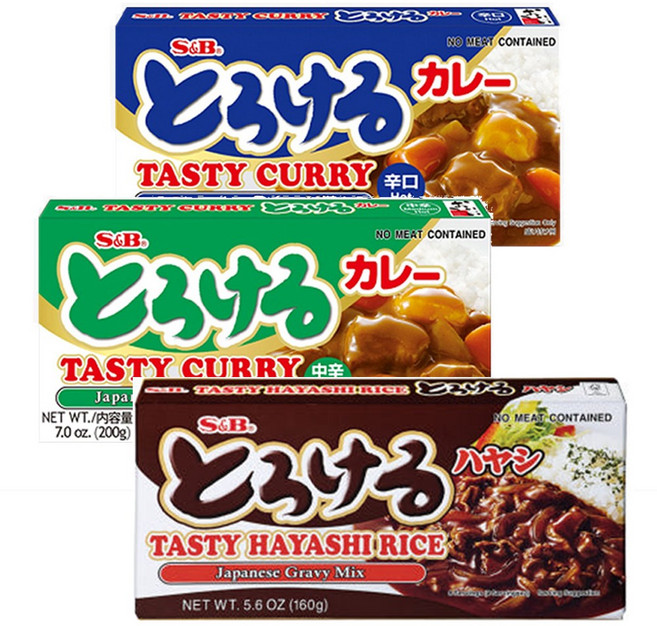 에스앤비 하이라이스1개 + 에스비 토로케로 카레 매운맛1개 + 중간맛1개 (총3개)