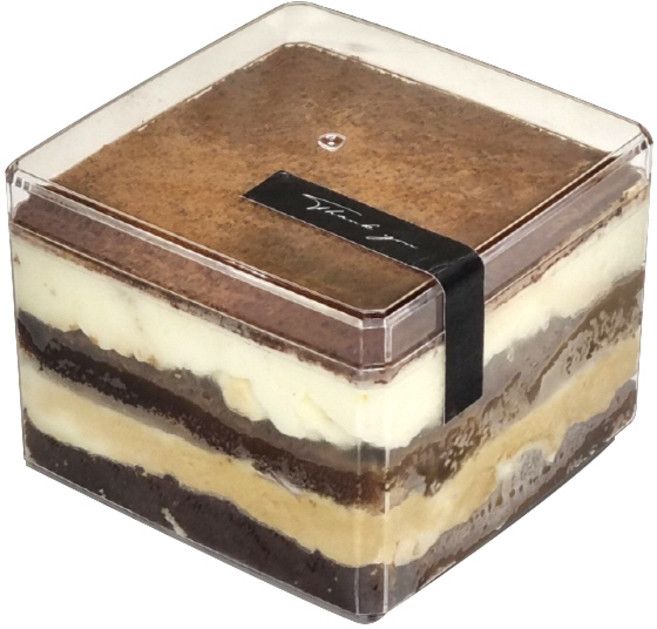 티라미수용기 PS정사각 60개 세트 소형 투명 보틀케이크용기 케이스 대량 도매 카페디저트포장 떠먹는투명사각큐브케익 브라우니통 쿠키통 보관용기