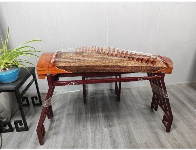 나무 가야금 스탠드 받침대 거치대 현악기 국악 스툴 거문고 우드, 1개