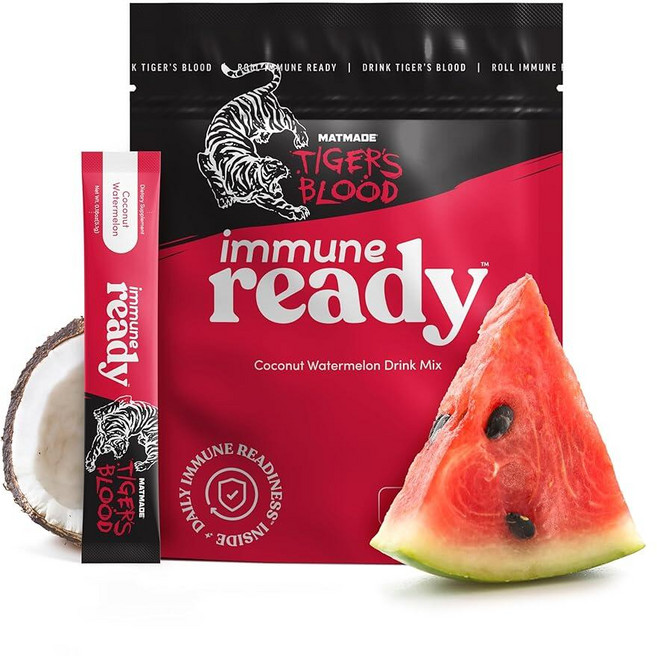 Immune Ready™ 면역 부스트 드링크 믹스 - 콤보 면역 지원 장 건강 및 전해질 파우더 패킷 비타민 C 베타글루칸 아연 엘더베리 D3, Immune Ready 면역 부스트 드링크 믹스 - 콤
