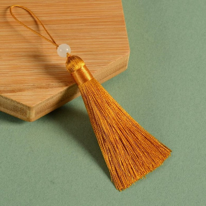 한복 노리개 펜던트 전통 악세사리 매듭 태슬 키링 10개 세트, 33. 진저 헤드 10개