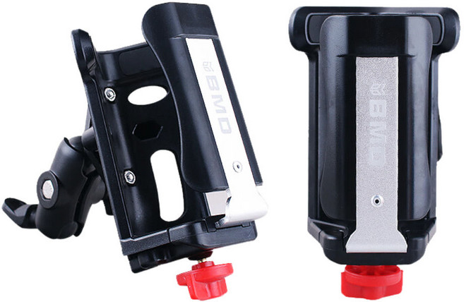 BMD 오토바이 컵홀더 조절식 음료거치 백미러 관절형 고강도 컵홀더, 2.핸들바 설치형