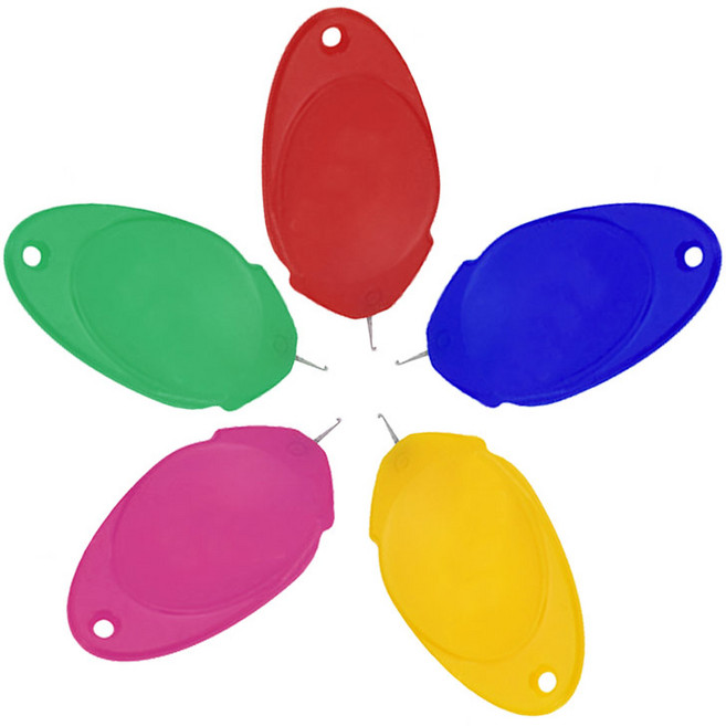 플라스틱 실꿰기 B형, 10개, 색상혼합