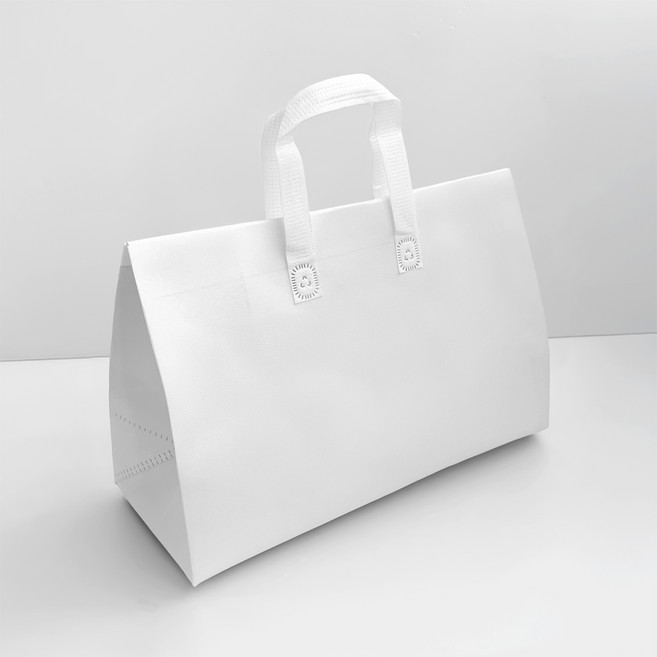 새담 부직포 손잡이 보냉가방 10구 화이트 / 딸기모찌 화과자 선물상자 포장 쇼핑백, 1세트, 1개입