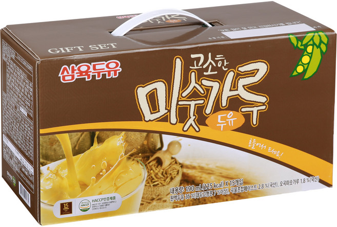 삼육두유 고소한 미숫가루 두유 파우치, 190ml, 30개
