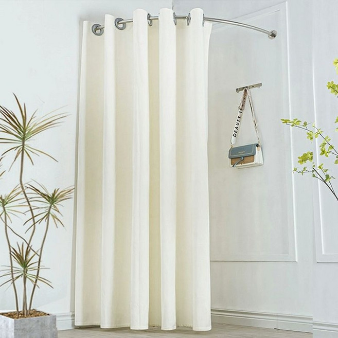 간이피팅룸 의류매장 탈의실 이동식 스탠드형 커튼봉