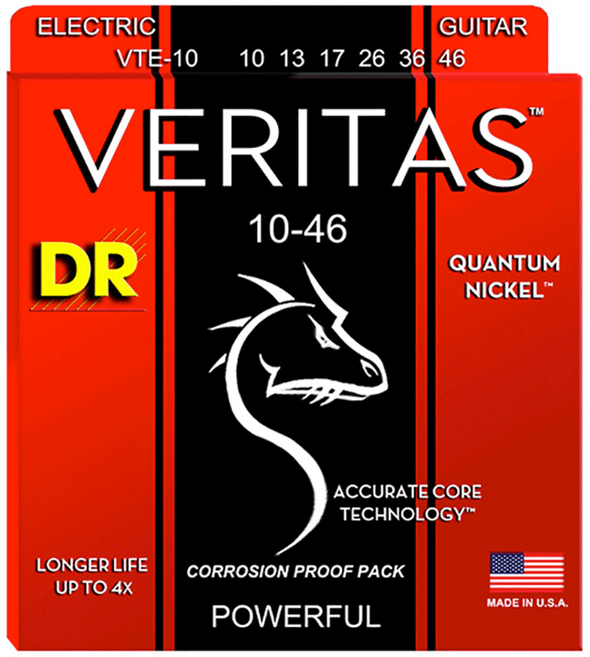DR Veritas VTE-10 (010-046) 디알 베리타스 일렉기타 스트링 보너스팩 1 2 3번줄 추가증정