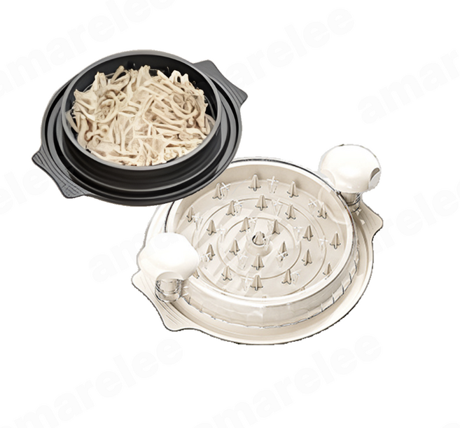 닭가슴살 찢기 슬라이서 고기 찢는 기구 야채다지기 닭가슴살분리기, 흰색, 5개