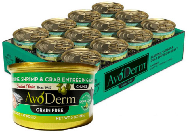 아보덤 캣 고양이 습식사료 주식캔 85g, 12개, 정어리