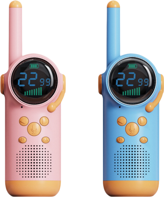 montheria 워키토키 가족 생활무전기 통화거리 1-3KM 조명 기능, A598-126, 1개